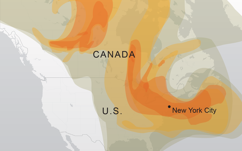 See How the Wildfire Smoke Unfold Across the U.S.