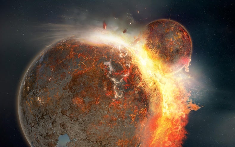 Strange Blobs in close proximity to Earth’s Core May possibly Be Relics of Moon-Forming Collision